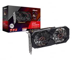 ASRock Radeon RX 6500 XT Phantom Gaming D 4GB OC videokártya (RX6500XT PGD 4GO)